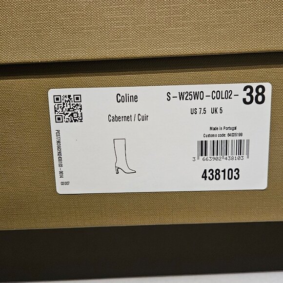 Bobbies Paris Coline Boots Cabernet 38 New in Box - Picture 4 of 5